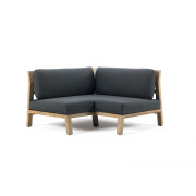 Ethimo - Costes Modulsofa - Eckelement | Nature Grey | Teak Natur