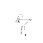 Anglepoise - Original 1227 Leuchte mit Wandmontage - Bright Chrome (Kabel: Schwarz-Weiß)