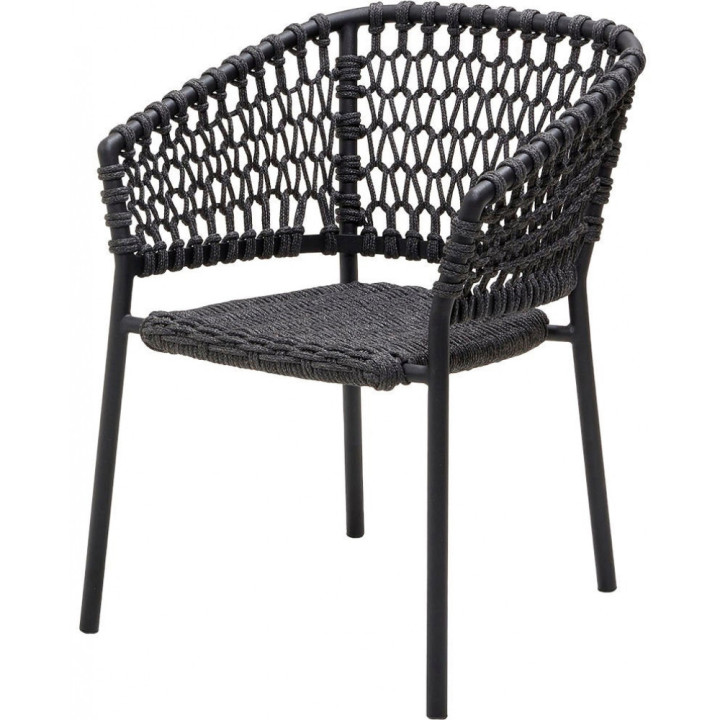 Cane-line - Ocean Sessel Soft Rope - Dunkelgrau Cane-line - Ocean Sessel Soft Rope - Dunkelgrau