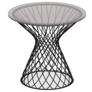 Emu - Heaven Tisch niedrig - 45 cm | Schwarz | Transparent