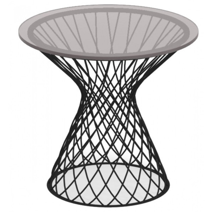 Emu - Heaven Tisch niedrig - 45 cm | Schwarz | Transparent Emu - Heaven Tisch niedrig - 45 cm | Schwarz | Transparent