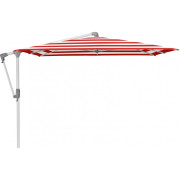 Glatz - Sunwing Casa Sonnenschirm 300x240cm natureloxiert - Red Stripe 800 (Kategorie 5)