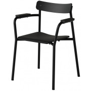 TIPTOE - Etude Armlehnstuhl Eiche Gebeizt - Graphitschwarz