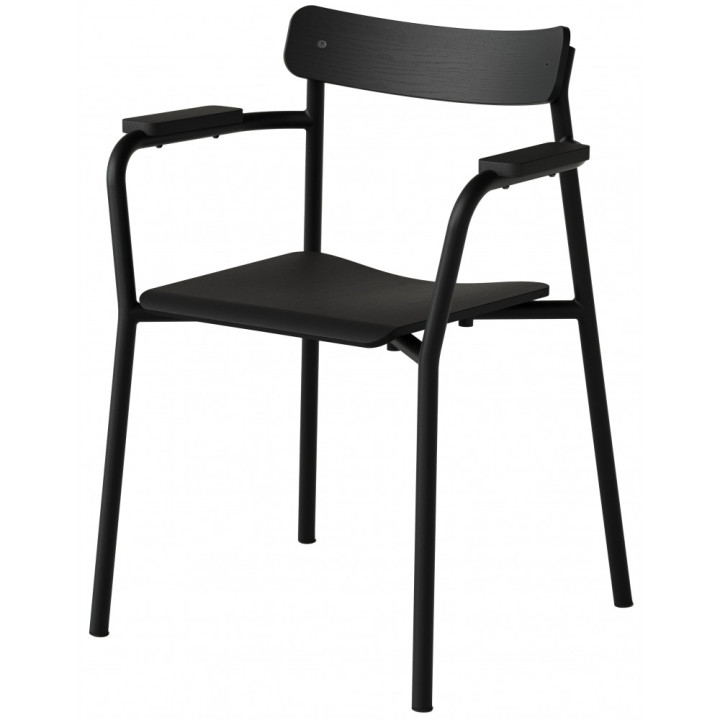 TIPTOE - Etude Armlehnstuhl Eiche Gebeizt - Graphitschwarz TIPTOE - Etude Armlehnstuhl Eiche Gebeizt - Graphitschwarz