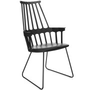 Kartell - Comback Kufenstuhl - Schwarz