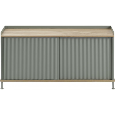 Muuto - Enfold Sideboard Niedrig 124x45 - Eiche / Dusty Green Muuto - Enfold Sideboard Niedrig 124x45 - Eiche / Dusty Green