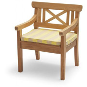 Skagerak - Drachmann Stuhl Kissen - Zitrone/Sand