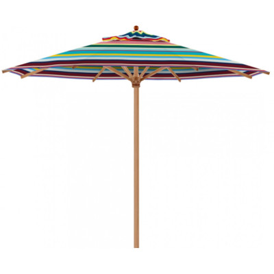 Weishäupl - Teak Sonnenschirm Ø300 cm mit Flaschenzug - Multicolor (33) | ohne Schutzhülle Weishäupl - Teak Sonnenschirm Ø300 cm mit Flaschenzug - Multicolor (33) | ohne Schutzhülle