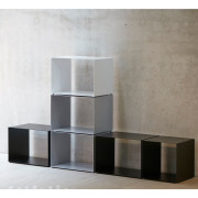 Jan Kurtz - Cubus Würfel Stahl - 35 x 35 x 36 cm | Schwarz