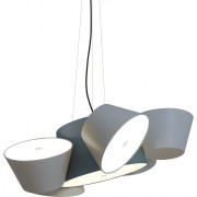 Marset - Tam Tam 5 Pendelleuchte - Blaugrau | Schwarz