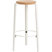TIPTOE - Big Lou Bar Hocker Eiche massiv - Cloudy White