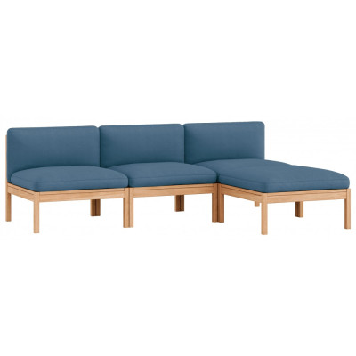 Moebe - Modular Sofa 3-Sitzer mit Chaise Longue Field - Field 733 Moebe - Modular Sofa 3-Sitzer mit Chaise Longue Field - Field 733