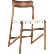 Gazzda - Fawn Stuhl - Weiß / Walnuss geölt