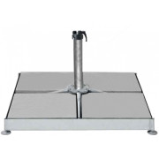 Glatz - Sockel M4 mit Beton-Platten und Standrohr M4 P+ - 180kg -  (für 12 Platten 40x40x4cm)