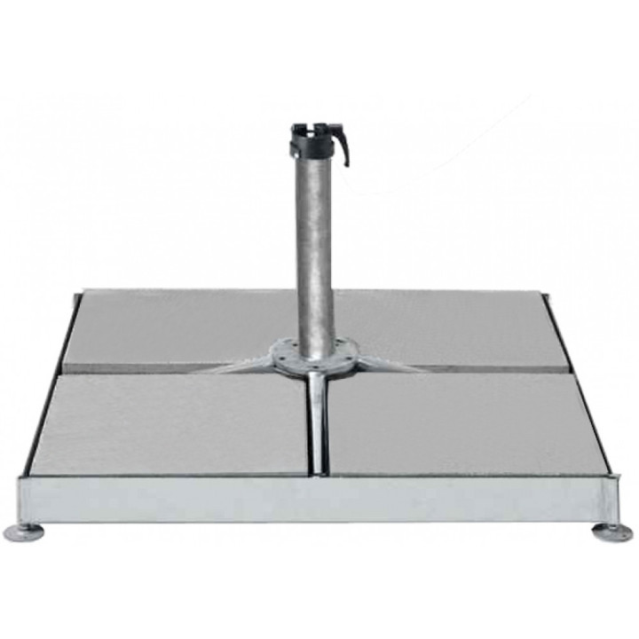 Glatz - Sockel M4 mit Beton-Platten und Standrohr M4 P+ - 180kg -  (für 12 Platten 40x40x4cm) Glatz - Sockel M4 mit Beton-Platten und Standrohr M4 P+ - 180kg -  (für 12 Platten 40x40x4cm)