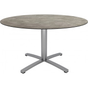 Stern - Tisch rund mit Kreuzfuß - Slate stone
