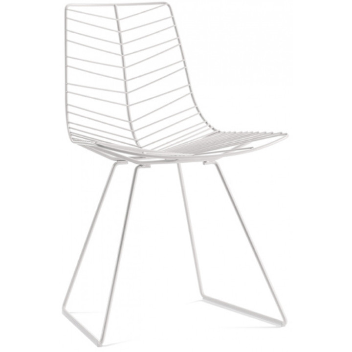 Arper - Leaf 1802 Kufenstuhl - Weiß Arper - Leaf 1802 Kufenstuhl - Weiß