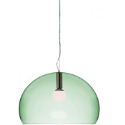 Kartell - BIG FL/Y Pendelleuchte - Salbeigrün Transparent