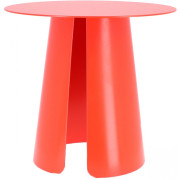 Jan Kurtz - Feel Neon Beistelltisch - Ø 50 cm | Leuchtrot