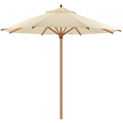 Weishäupl - Teak Sonnenschirm Ø250 cm mit Flaschenzug - Natur (01) | mit Schutzhülle Weishäupl - Teak Sonnenschirm Ø250 cm mit Flaschenzug - Natur (01) | mit Schutzhülle