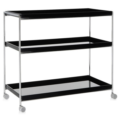 Kartell - Trays Regal - 80 x 40 x H 72.5 cm | Schwarz Kartell - Trays Regal - 80 x 40 x H 72.5 cm | Schwarz