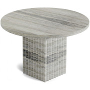 Norr11 - Soho Couchtisch - Travertin Silber