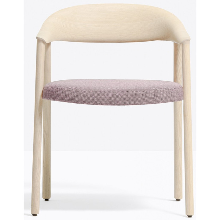 Pedrali - Héra 2865 Stuhl - Pink / Esche Pedrali - Héra 2865 Stuhl - Pink / Esche