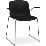 Magis - Troy Armlehnen-Kufenstuhl - Schwarz