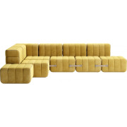 Ambivalenz - Curt Sofa Set 12 - Gelb (Barcelona Cornhusk V3347/50)