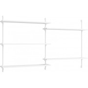 Moebe - Wall Shelving ws.85.2 Wandregal -  Doppelt - Weiß/Weiß