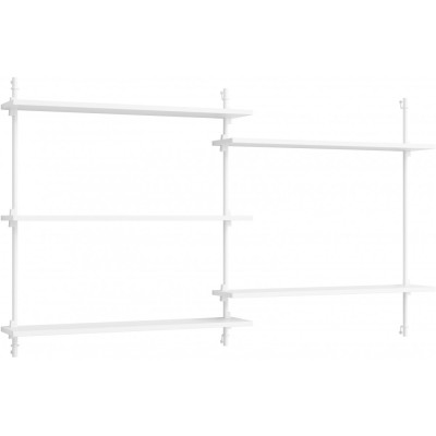 Moebe - Wall Shelving ws.85.2 Wandregal -  Doppelt - Weiß/Weiß Moebe - Wall Shelving ws.85.2 Wandregal -  Doppelt - Weiß/Weiß