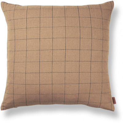Ferm Living - Brown Cotton Kissen - Grid / S Ferm Living - Brown Cotton Kissen - Grid / S