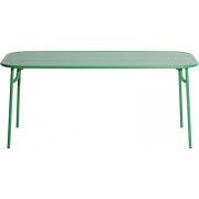 Petite Friture - Week-End Tisch M mit Lamellen - Mintgrün