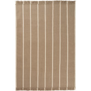 Ferm Living - Calm Kelim Teppich - 140x200 cm / Sand dunkel/Off-White