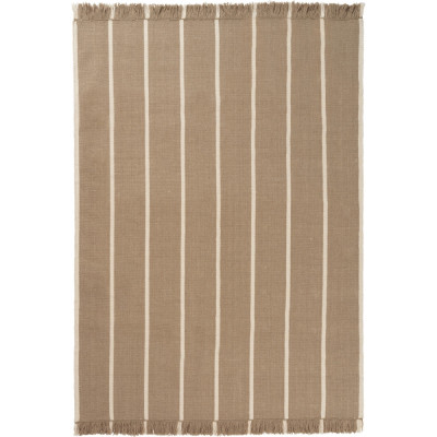 Ferm Living - Calm Kelim Teppich - 140x200 cm / Sand dunkel/Off-White Ferm Living - Calm Kelim Teppich - 140x200 cm / Sand dunkel/Off-White