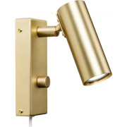 Örsjö - Puck Wandleuchte Fest verdrahtet - Messing matt gebürstet