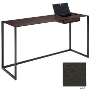 Zanotta - Calamo Schreibtisch - Dunkelgrau (0617) - Gestell Graphite