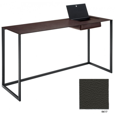 Zanotta - Calamo Schreibtisch - Dunkelgrau (0617) - Gestell Graphite Zanotta - Calamo Schreibtisch - Dunkelgrau (0617) - Gestell Graphite