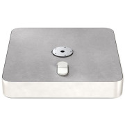 Glatz - Rollensockel M4 mit Decorplatte - 120 kg weiss / mit Decorplatte Grauweiß