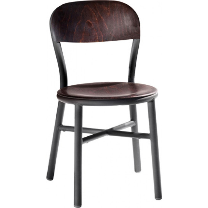 Magis - Pipe Stuhl - Schwarz/Dunkle Buche Magis - Pipe Stuhl - Schwarz/Dunkle Buche