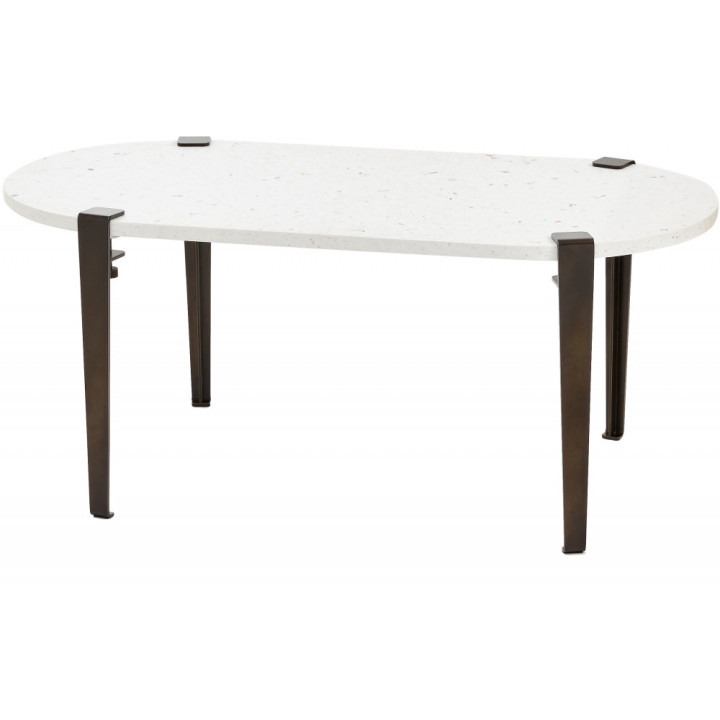 TIPTOE - Venezia Oblong Couchtisch Recyceltes Plastik - Dark Steel TIPTOE - Venezia Oblong Couchtisch Recyceltes Plastik - Dark Steel