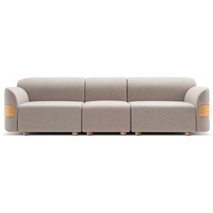 Gazzda - Hugg Modulares Sofa Eiche Natur 3-Sitzer - Geschlossen / Archway (MLF02) Gazzda - Hugg Modulares Sofa Eiche Natur 3-Sitzer - Geschlossen / Archway (MLF02)