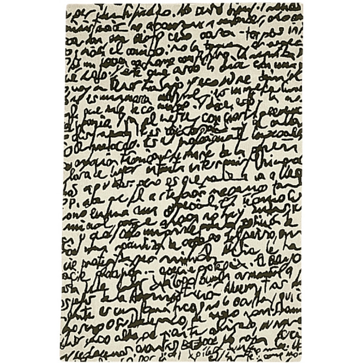 nanimarquina - Black on white Manuscrit Teppich - 200 x 300 cm nanimarquina - Black on white Manuscrit Teppich - 200 x 300 cm
