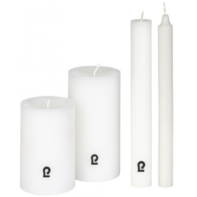 Lambert - Kerze Rund H 24 cm (6er Set) - Weiß Lambert - Kerze Rund H 24 cm (6er Set) - Weiß