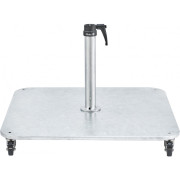 Glatz - Stahlsockel Z - 55kg / mit Rollenset | Standrohr Z (Ø35/38-39mm)