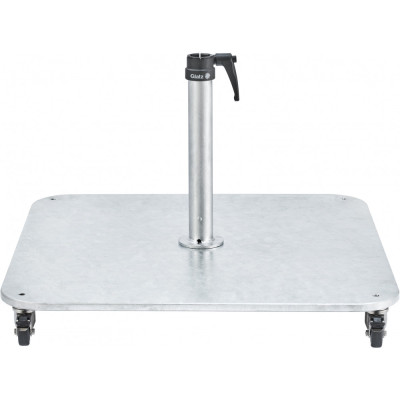 Glatz - Stahlsockel Z - 55kg / mit Rollenset | Standrohr Z (Ø35/38-39mm) Glatz - Stahlsockel Z - 55kg / mit Rollenset | Standrohr Z (Ø35/38-39mm)