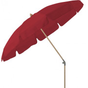 Glatz - Alexo Sonnenschirm Ø200cm mit Volant - Rubino 646 (Kategorie 5) | mit Schutzhülle