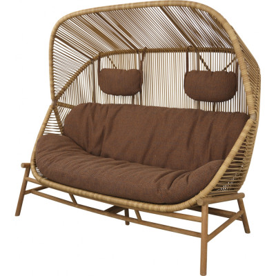 Cane-line - Hive 2-Stizer Sofa - Umber braun (Rise) Cane-line - Hive 2-Stizer Sofa - Umber braun (Rise)