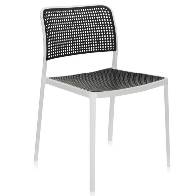 Kartell - Audrey Stuhl - Weiß - Schwarz Kartell - Audrey Stuhl - Weiß - Schwarz