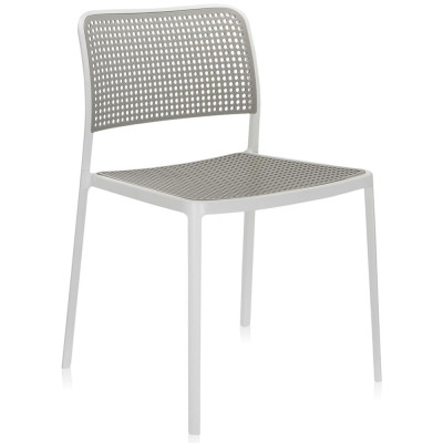 Kartell - Audrey Stuhl - Weiß - Hellgrau Kartell - Audrey Stuhl - Weiß - Hellgrau